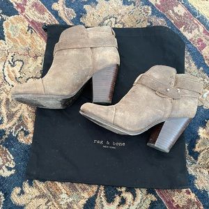 Rag and Bone Harrow Boot Waxed Brown size 7.5